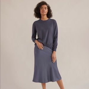 Modern Citizen Brandy silken slip skirt